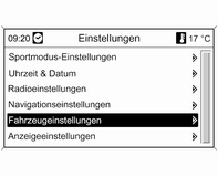 Die Auswahl erfolgt über: