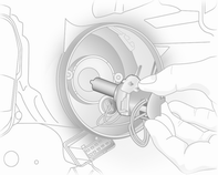 4. Lampenträger mit Glühlampe aus