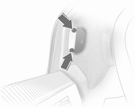 2. Die Schrauben hinter der Abdeckung